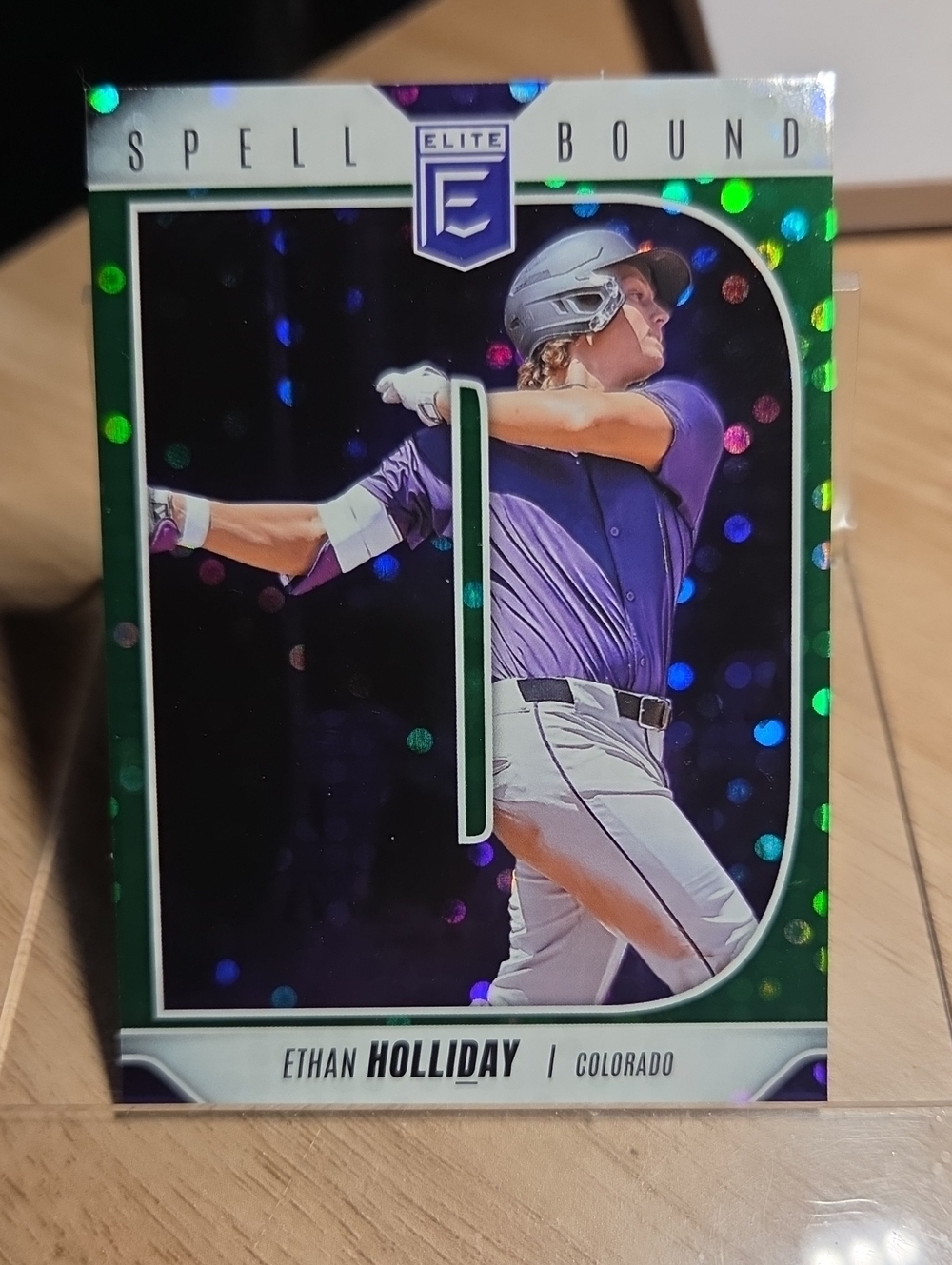 2026 Donruss Elite Spell Bound Ethan Holliday Green Disco